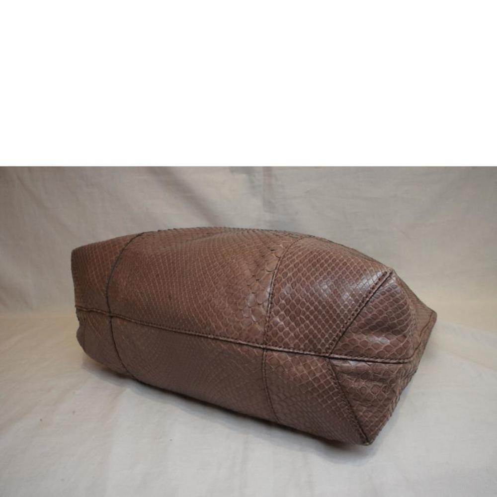 Gucci Python Horsebit Tote Bag Brown - image 3